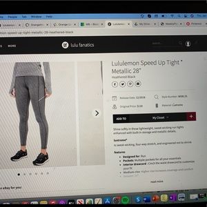 NWOT Lululemon Speed Up Tight Size 2